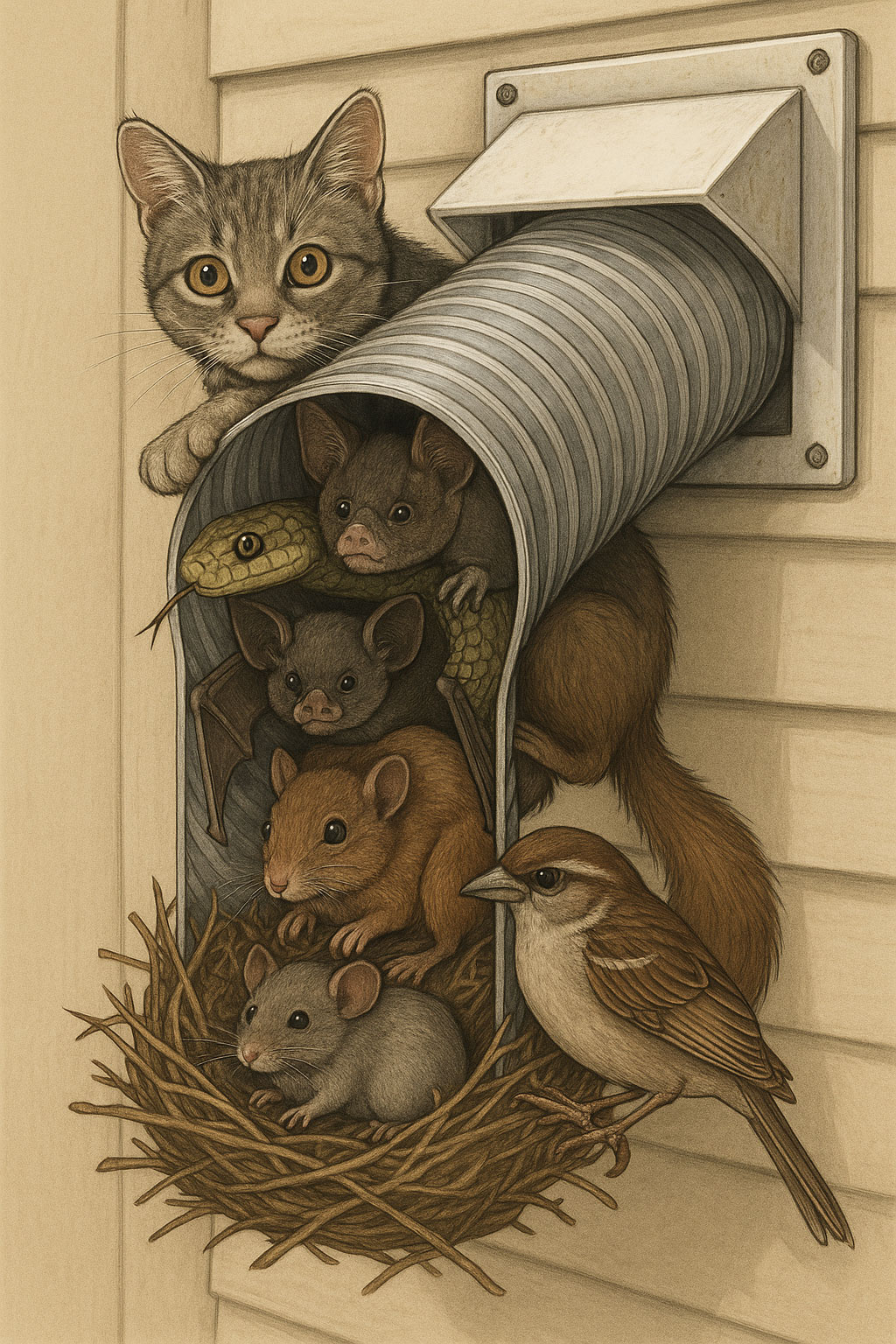 Animals stuck in dryer vent